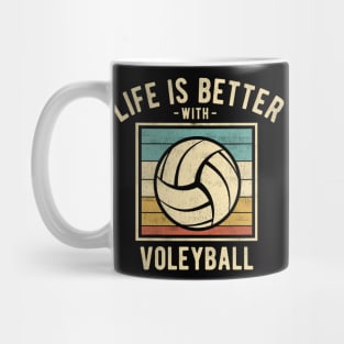 Volleyball Sayings -  Retro Funny Volleyball Lovers Gift Mug